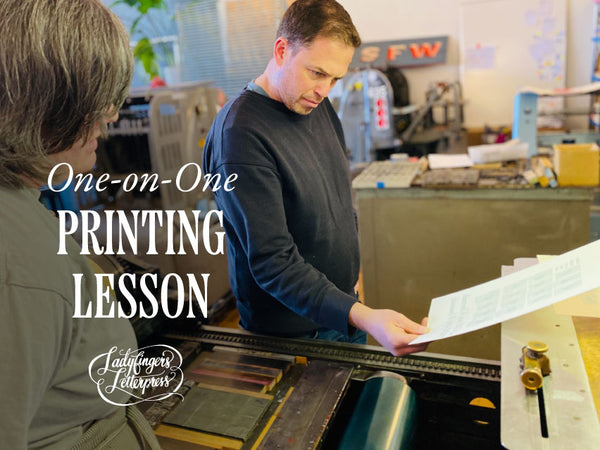 One-on-One Letterpress Printing Lesson
