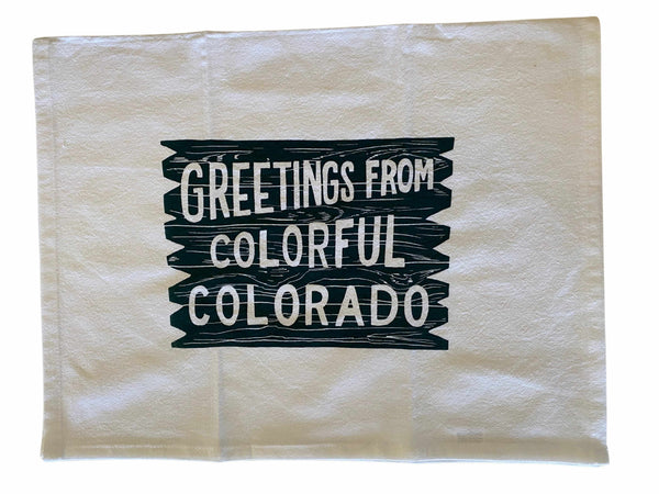 Colorful Colorado Tea Towel