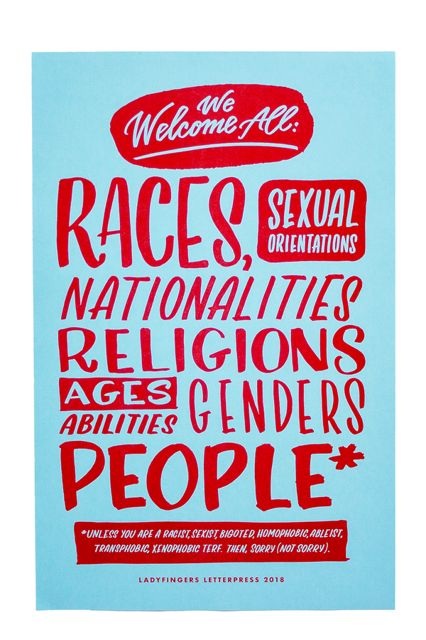 We Welcome All... Poster (Set of 15)