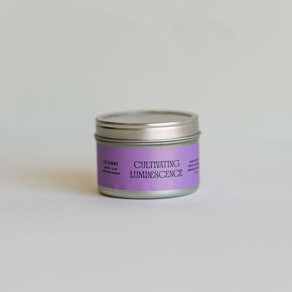 2oz. Pathway Candle with Amethyst by Cultivating Luminescence