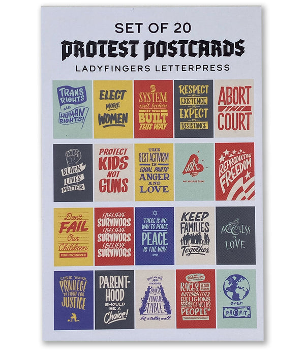 Set of 20 Protest Postcards (Set 1)